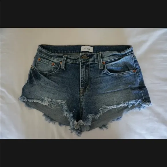 $108 Pistola Revolve Womens Shorts Jeans Denim Winston High Rise 27