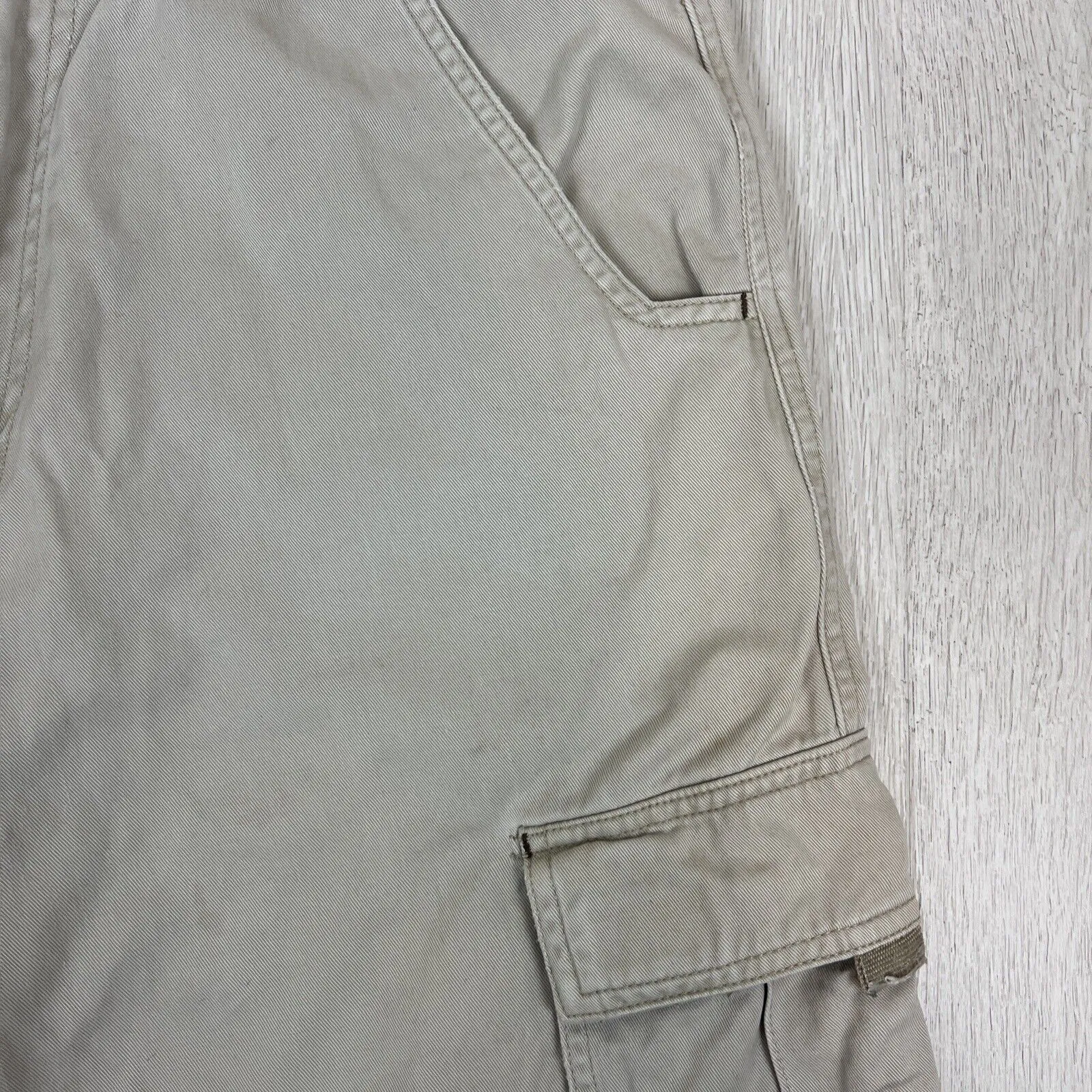 661 Freestyle Racing Mens Beige Cargo Shorts Size 32