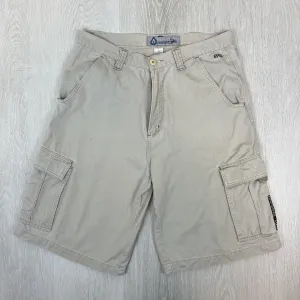 661 Freestyle Racing Mens Beige Cargo Shorts Size 32