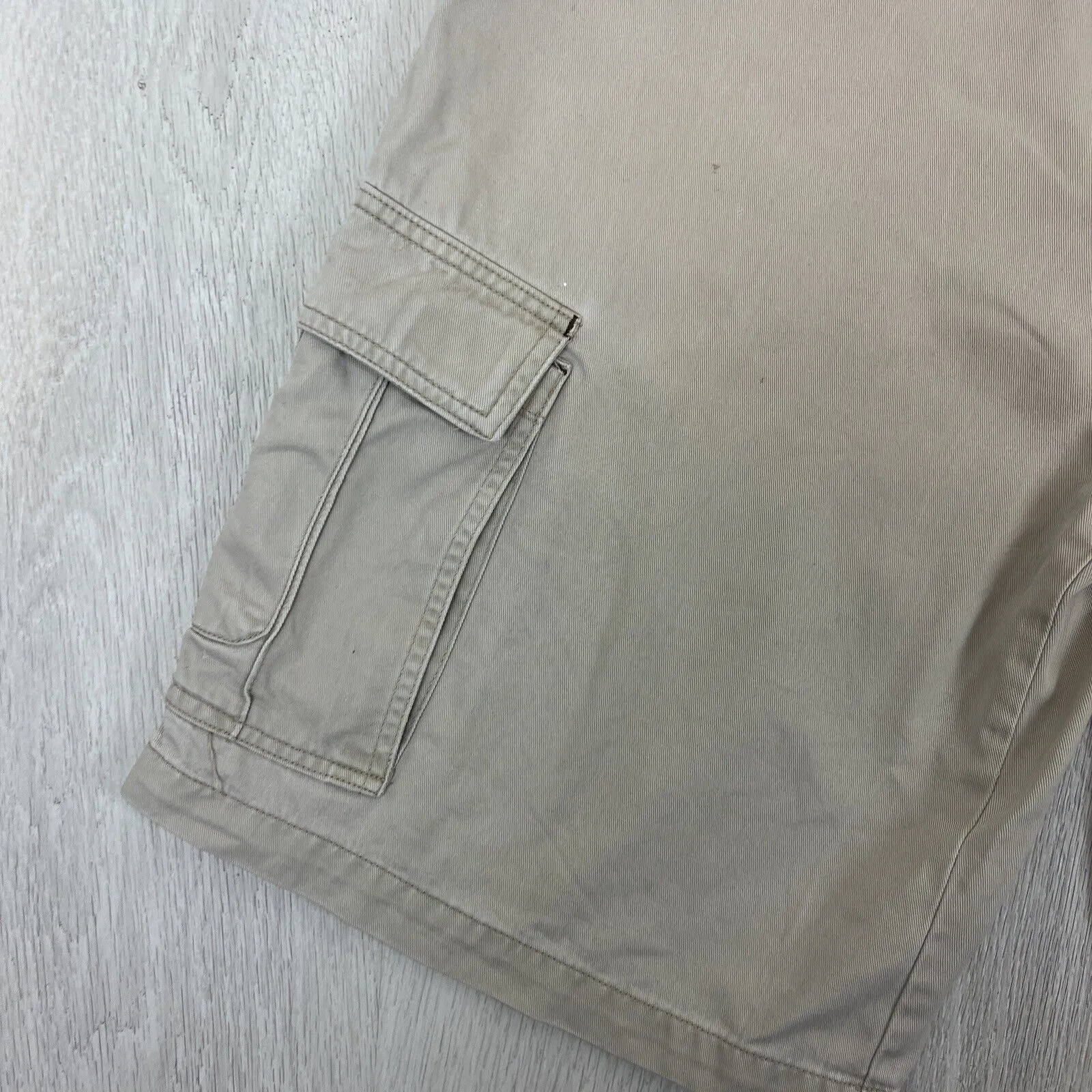 661 Freestyle Racing Mens Beige Cargo Shorts Size 32