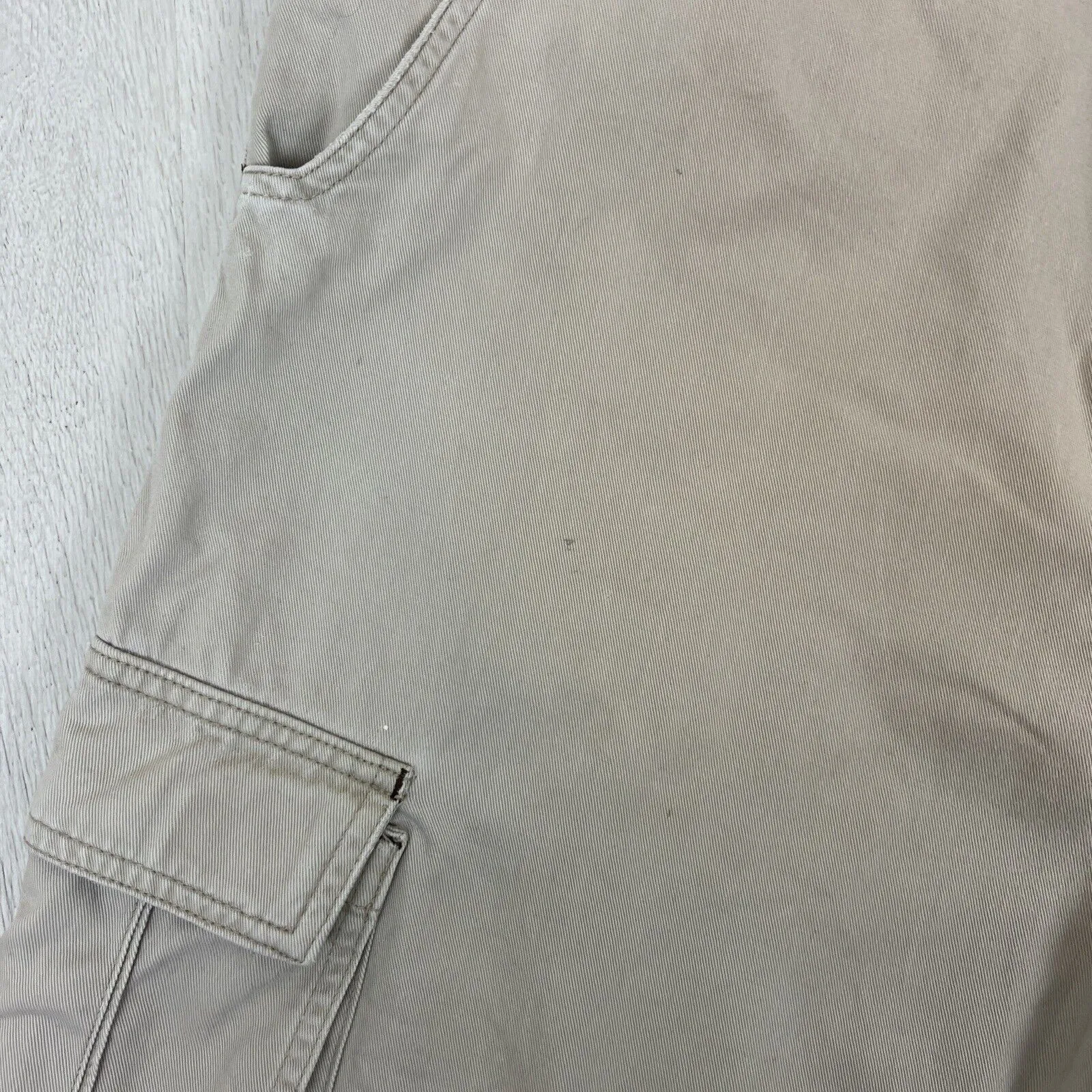 661 Freestyle Racing Mens Beige Cargo Shorts Size 32