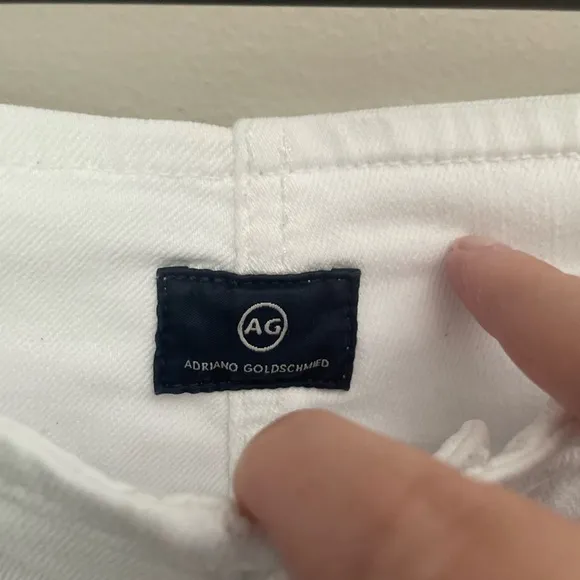Adriano Goldschmied White Straight Leg Jeans Size 27