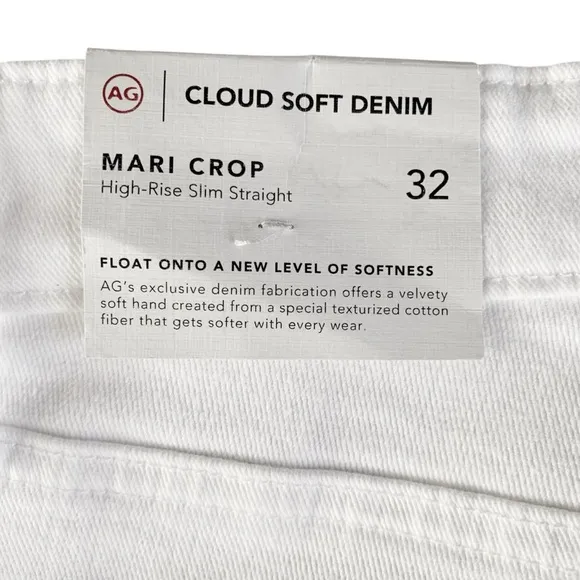 AG Mari High-Rise Slim Straight Jeans! Retail $225