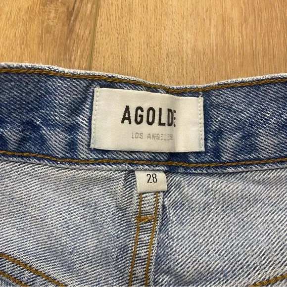 🌟AGOLDE🌟 CUT OFF DENIM SHORTS LIGHT WASH SZ 28