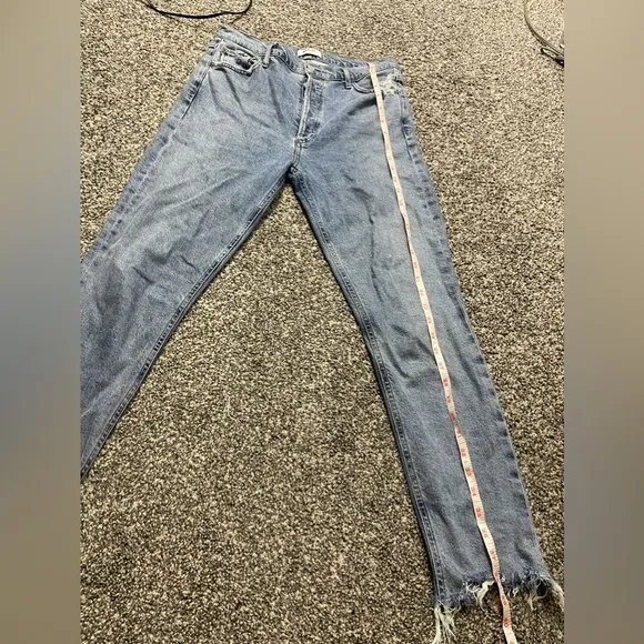 Agolde Nico High rise Slim Fit Jeans in Rooted Color 28 Orgnaic Cotton Lyocell