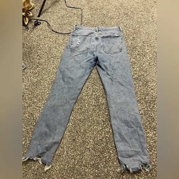 Agolde Nico High rise Slim Fit Jeans in Rooted Color 28 Orgnaic Cotton Lyocell