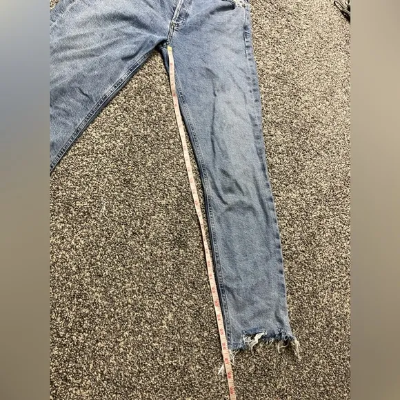 Agolde Nico High rise Slim Fit Jeans in Rooted Color 28 Orgnaic Cotton Lyocell