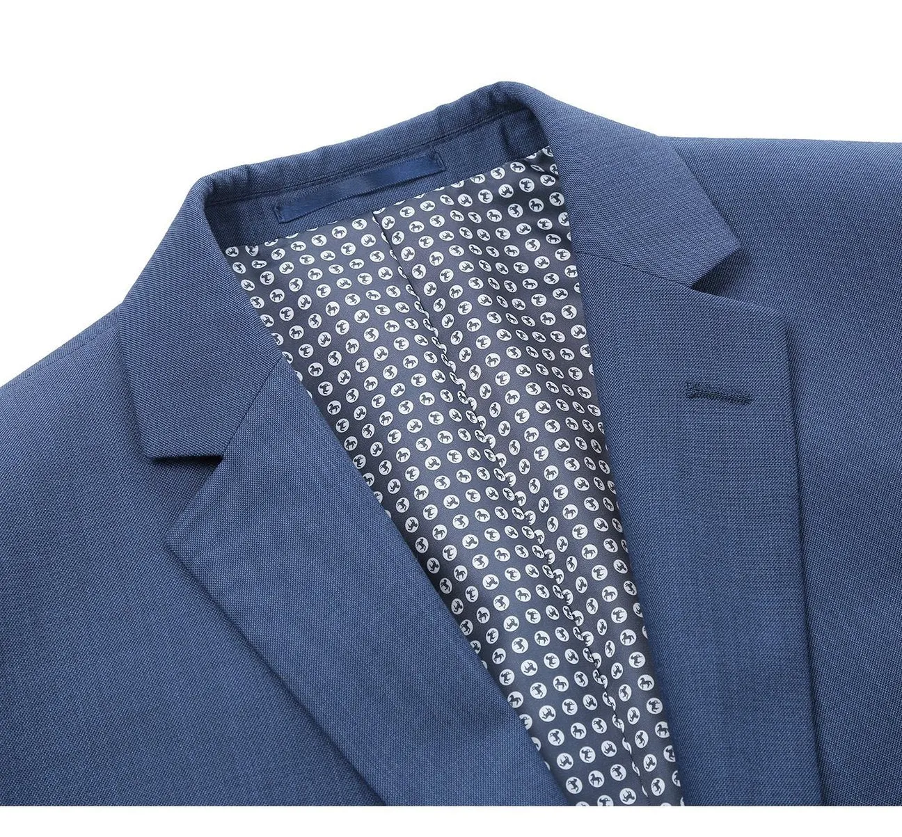 Alessandro Vitello by Renoir 2-Piece Classic Fit Notch Lapel Navy Suit 2106-3
