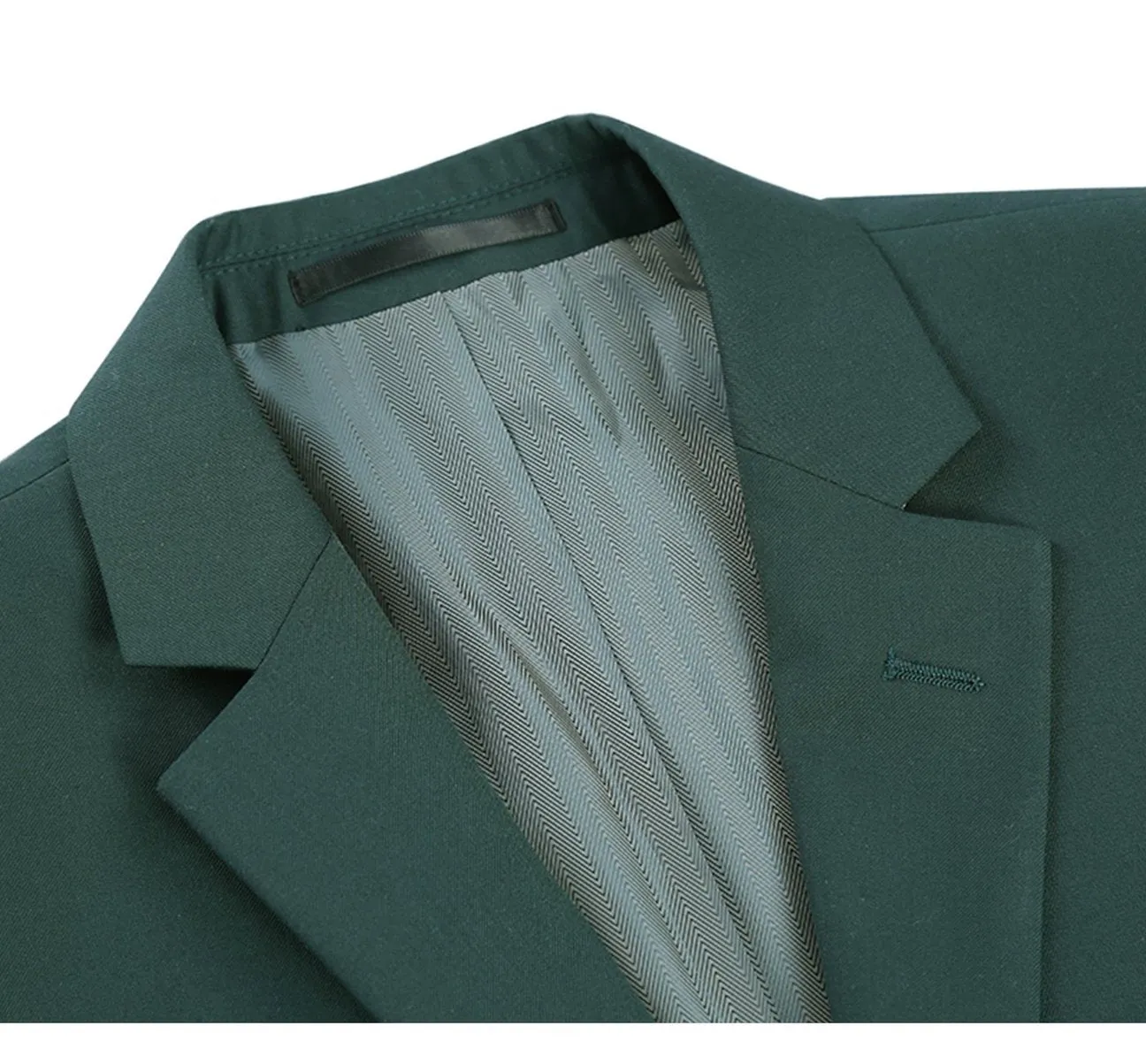 Alessandro Vitello by Renoir Green 2-Piece Classic Fit Single Breasted Notch Lapel Suit 201-9