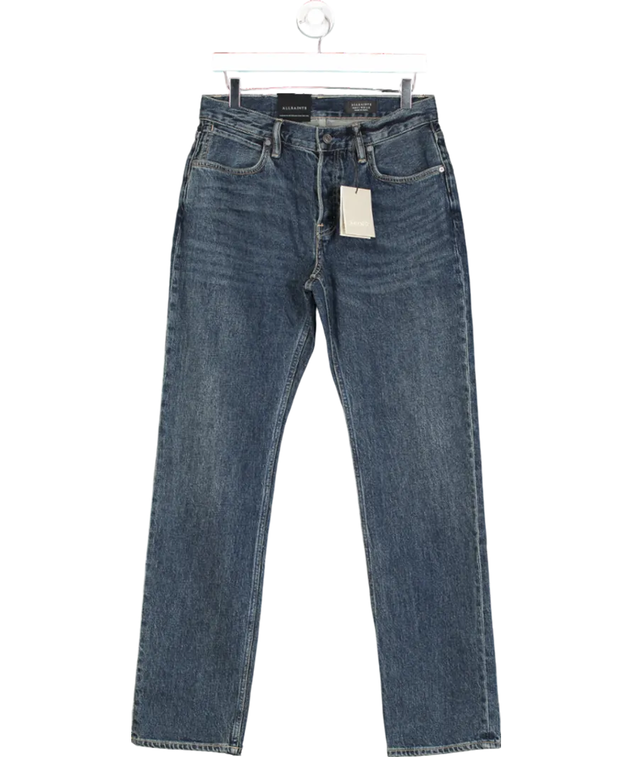 All Saints Blue Iggy Slim Fit Denim Jeans W30