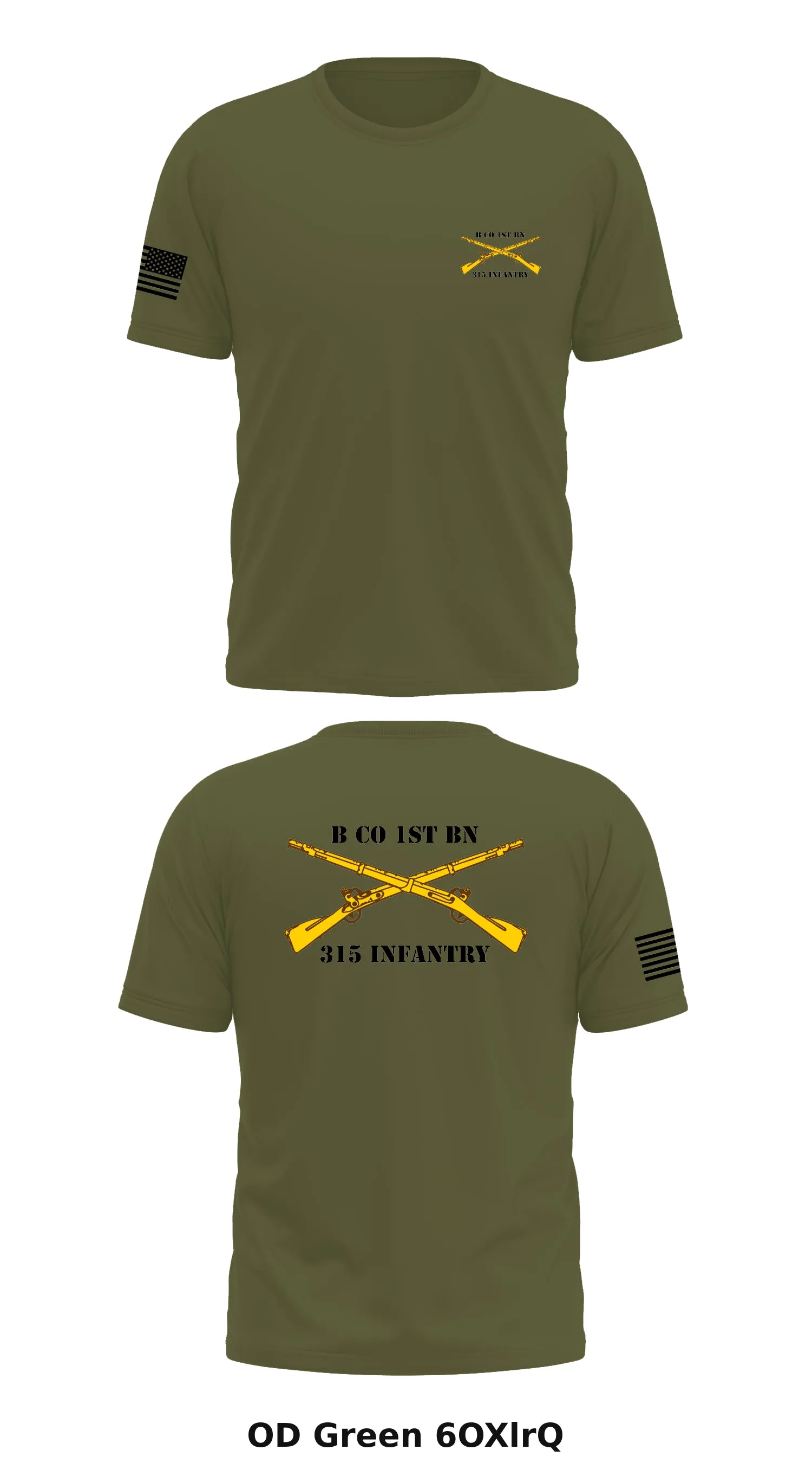 B Co 1st BN 315 Infantry  Store 1 Core Men's SS Performance Tee - 6OXlrQ