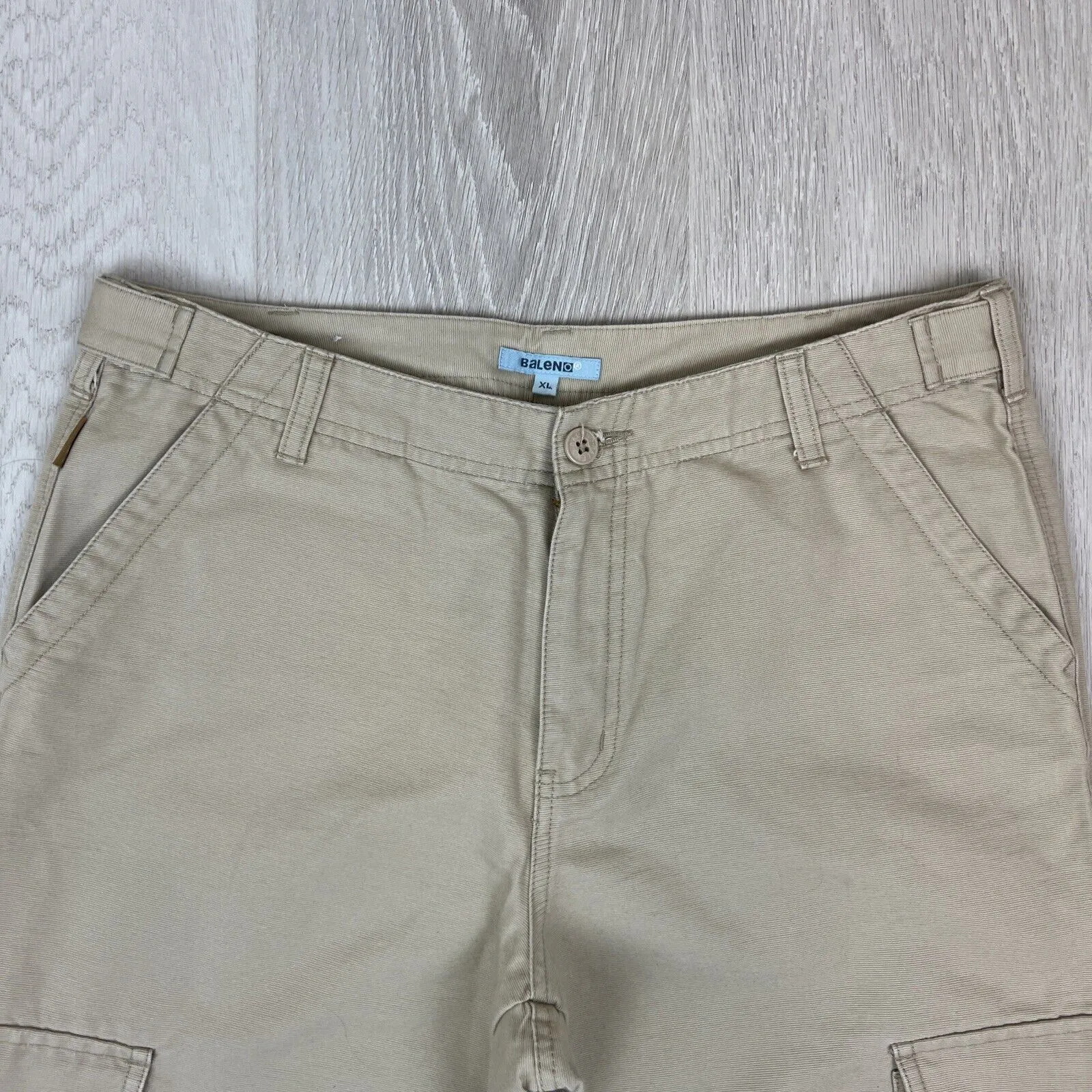 Baleno Womens Beige Long Cargo Short Size XL