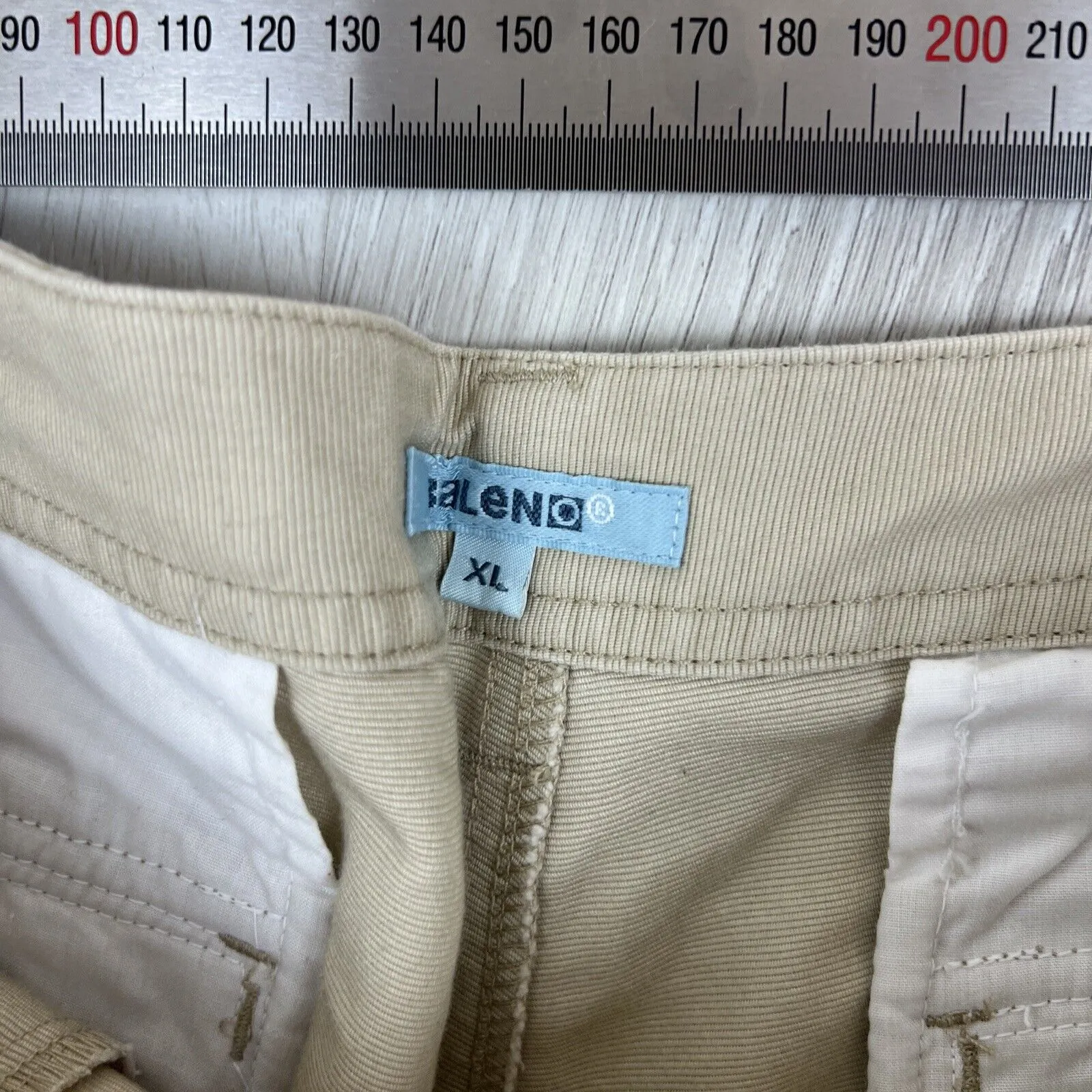 Baleno Womens Beige Long Cargo Short Size XL