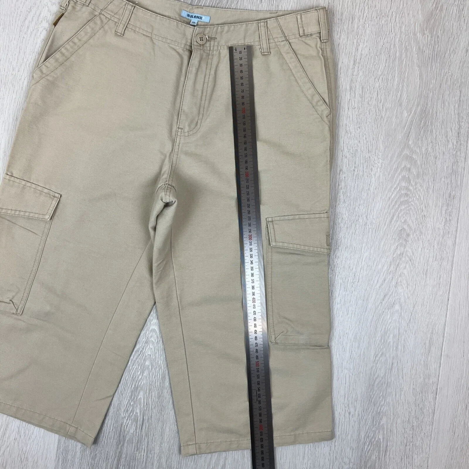 Baleno Womens Beige Long Cargo Short Size XL