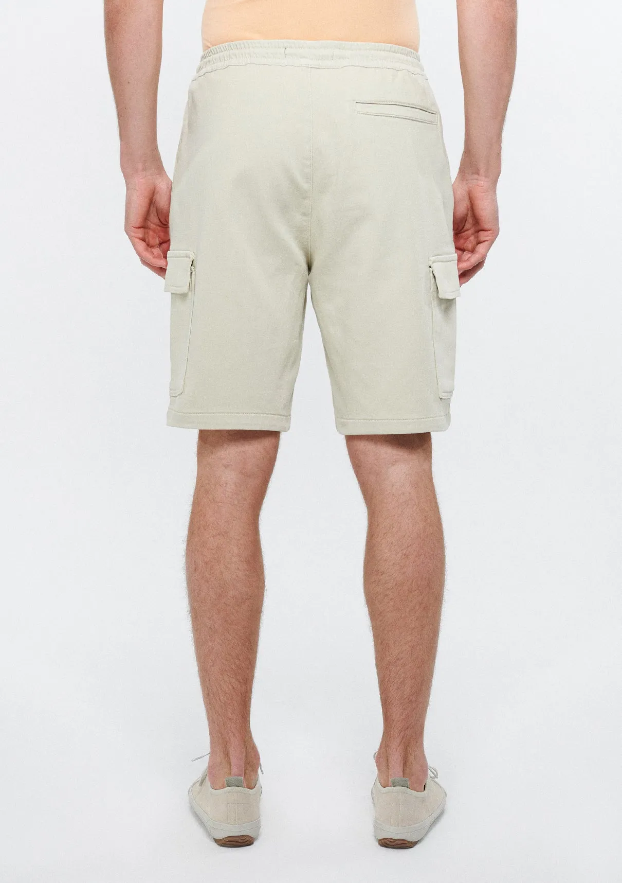 Beige Cargo Shorts