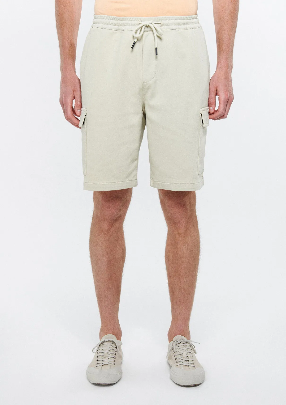 Beige Cargo Shorts