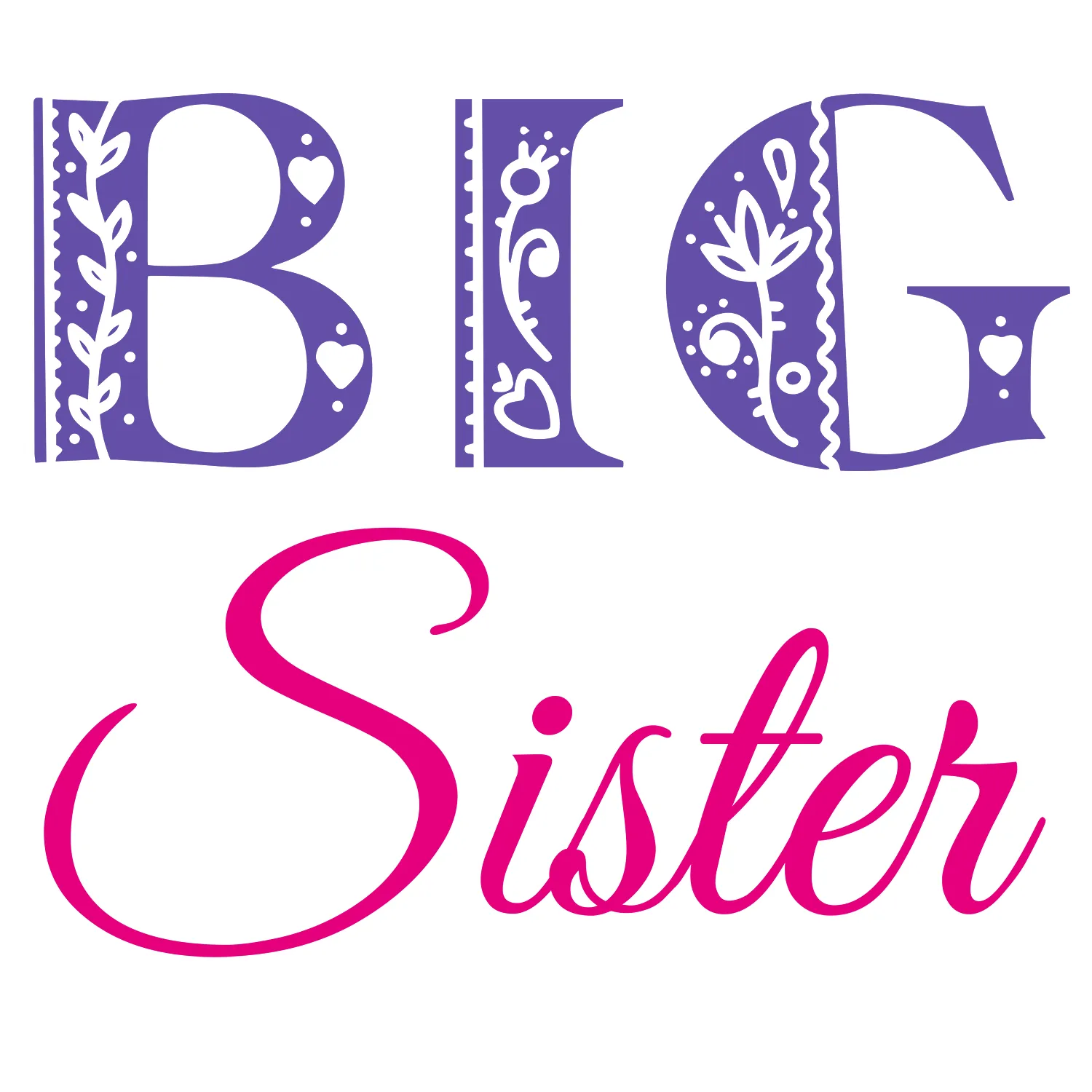 Big Sister Organic Kids Tee Shirt