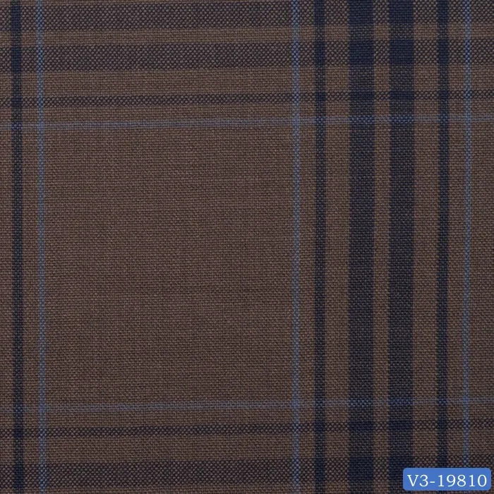 Brown with Navy Check Suit