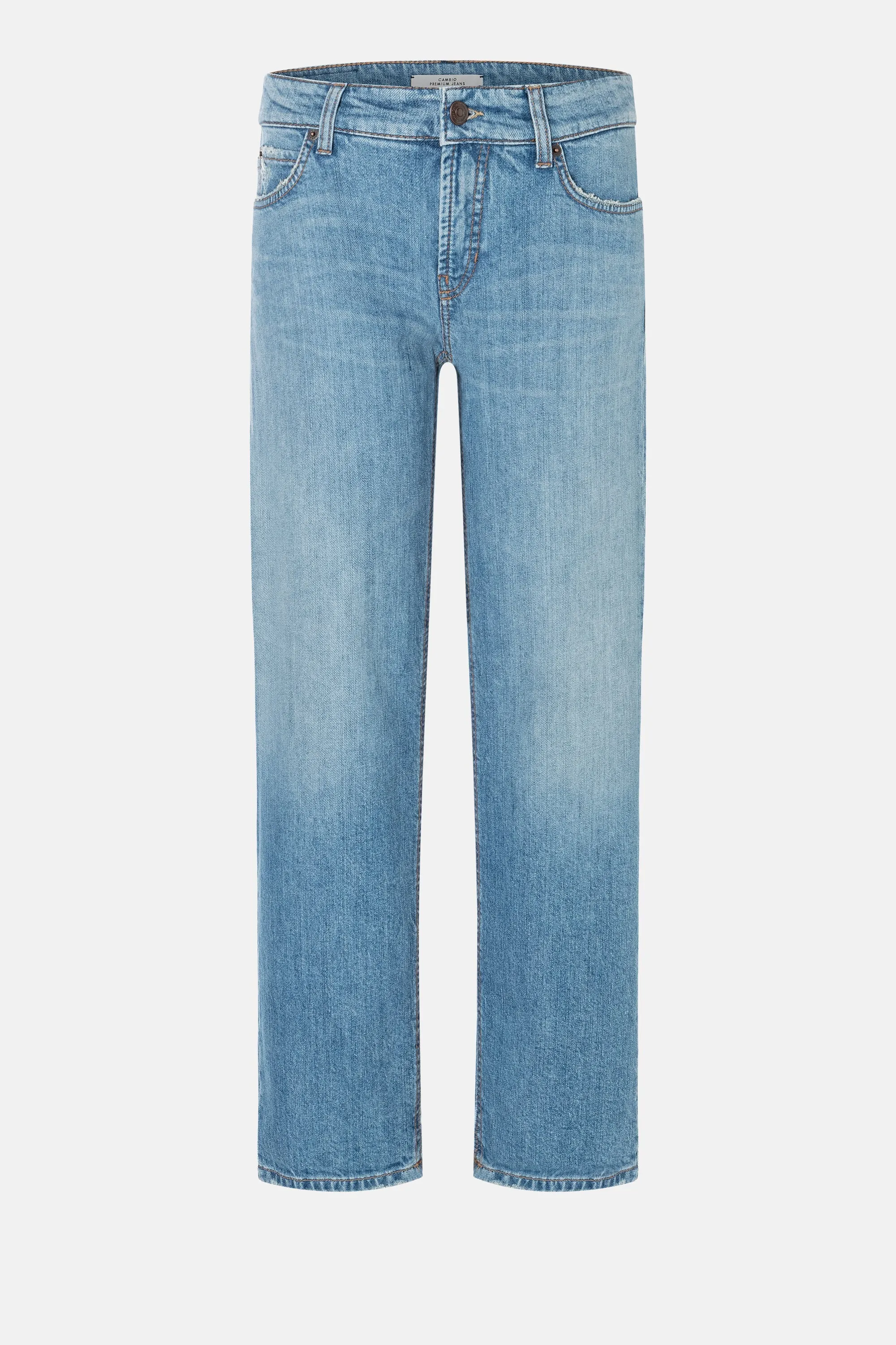 Cambio Paris straight ancle lys blå jeans med rette ben