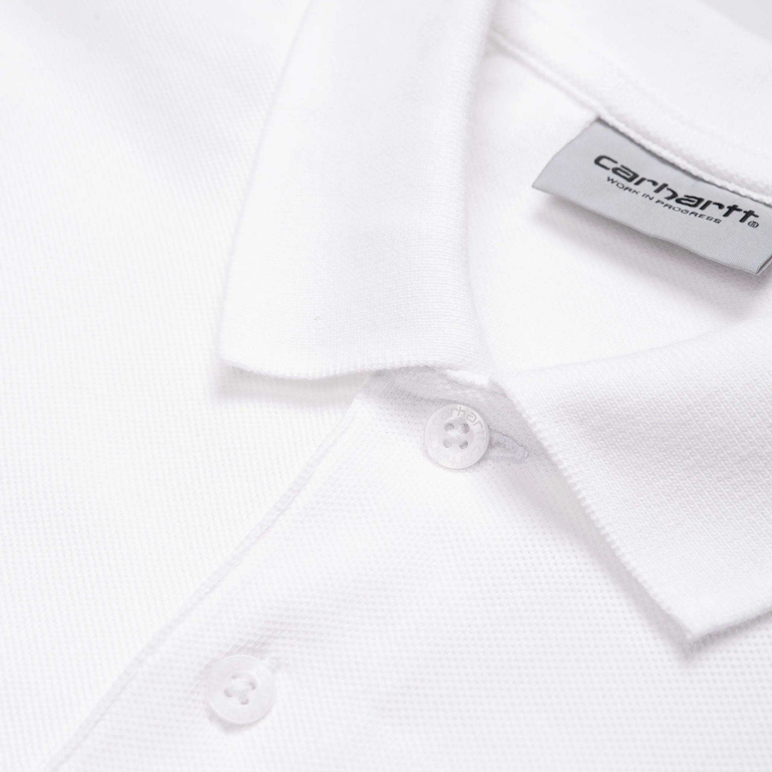 Carhartt WIP S/S Chase Pique Polo White / Gold