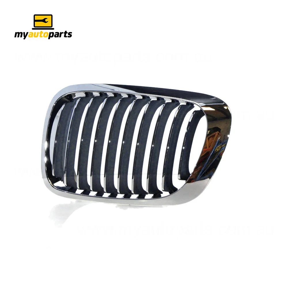 Chrome Grille Passenger Side Aftermarket Suits BMW 3 Series E46 Coupe & Cabrio 2003 to 2005