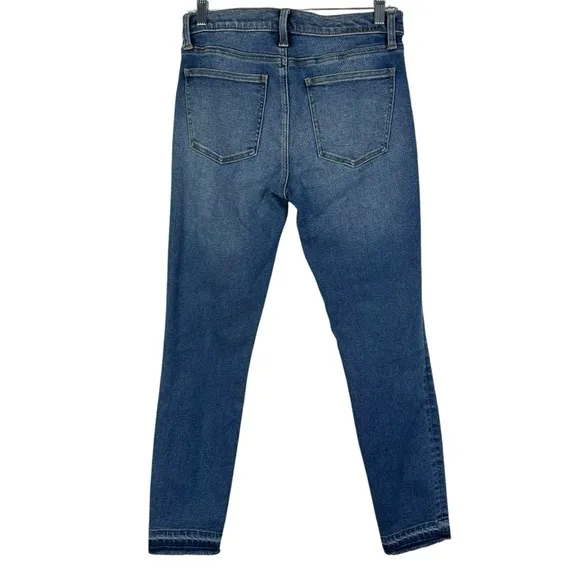 Current Elliott The Stiletto Artisan Released Hem Denim Jeans Size 28 Med Wash