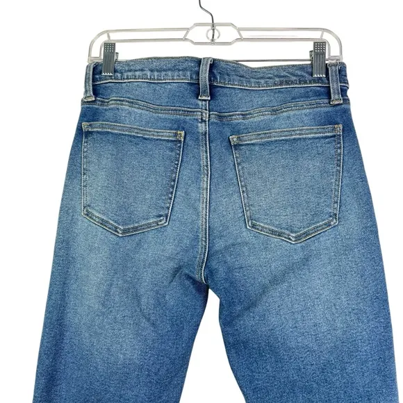 Current Elliott The Stiletto Artisan Released Hem Denim Jeans Size 28 Med Wash