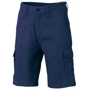DNC Cotton Drill Cargo Shorts - Navy 97R