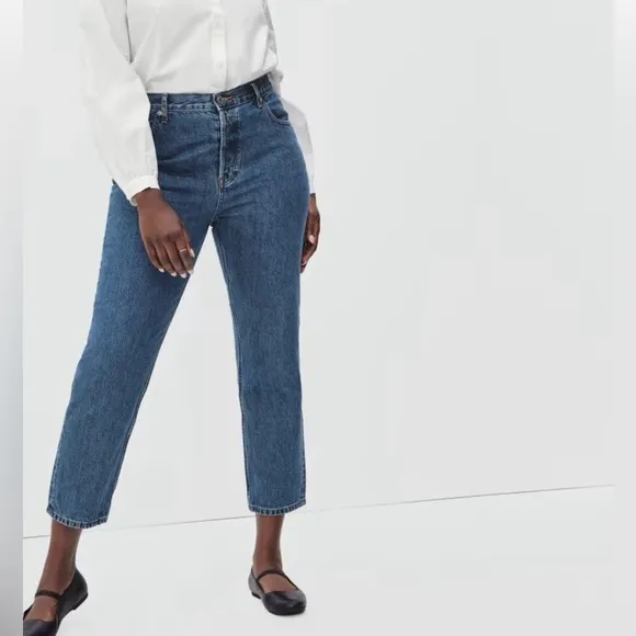Everlane 90s cheeky high rise curvy straight leg denim Jeans straight 26 New