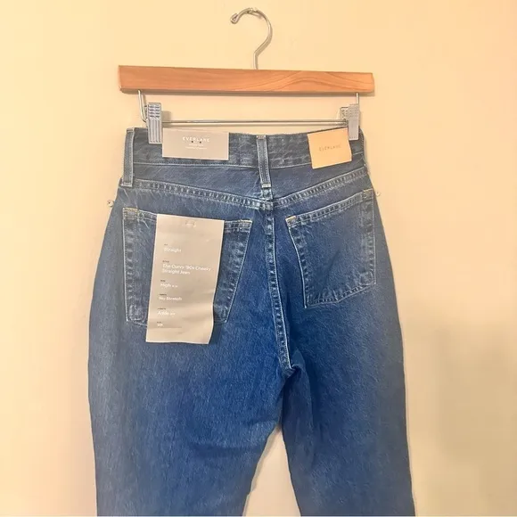 Everlane 90s cheeky high rise curvy straight leg denim Jeans straight 26 New