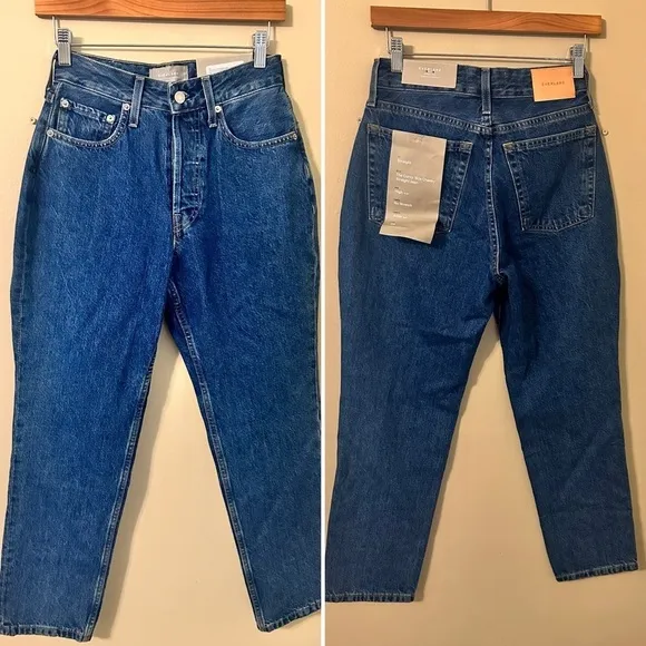 Everlane 90s cheeky high rise curvy straight leg denim Jeans straight 26 New