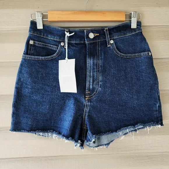 Everlane The way high denim shorts size 25