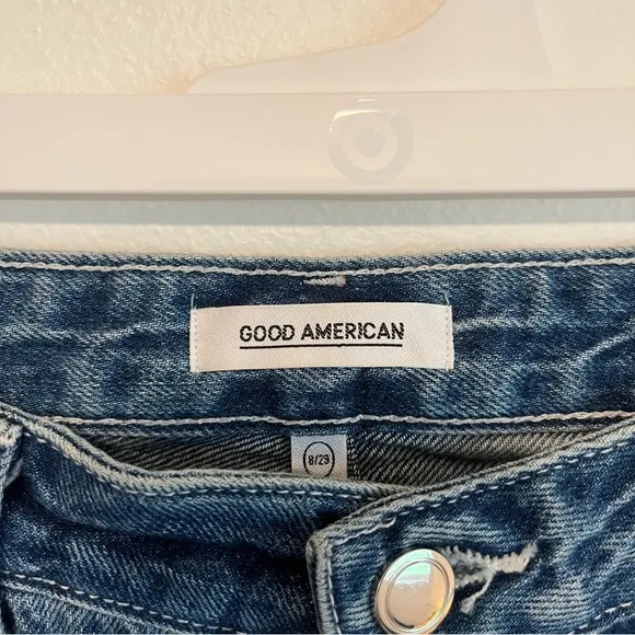 Good American High Waist Cutoff Denim Shorts Women’s Size 8 / 29