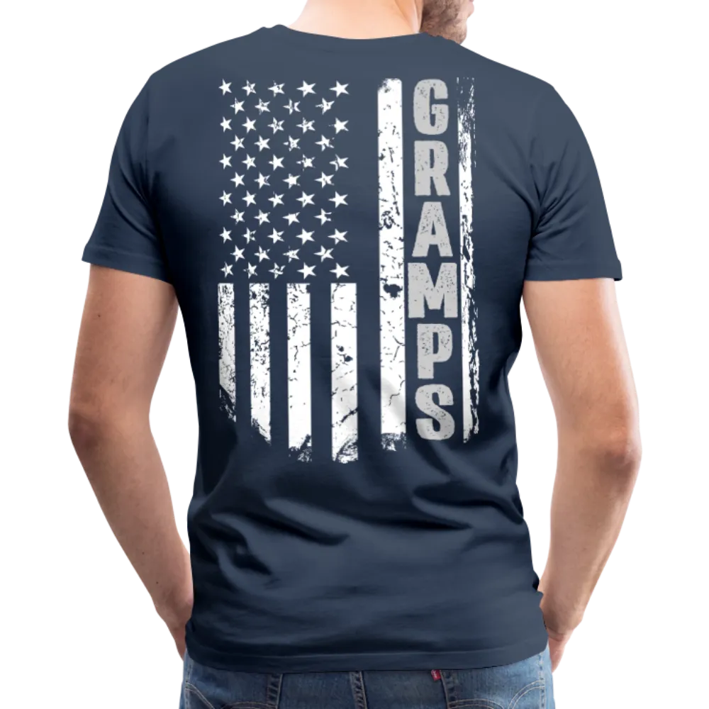 Gramps American Flag Front and Back Men's Premium T-Shirt