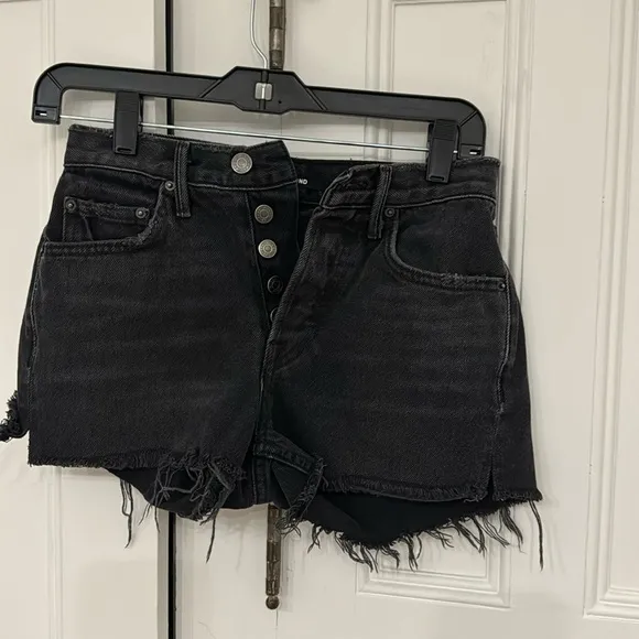GRLFRND KAROLINA BLACK DENIM SHORTS SZ 24