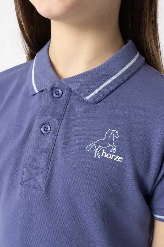 Horze Sohra JR Polo Shirt Velvet Morning
