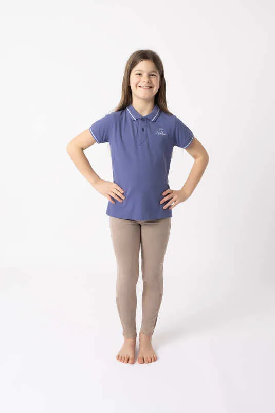 Horze Sohra JR Polo Shirt Velvet Morning