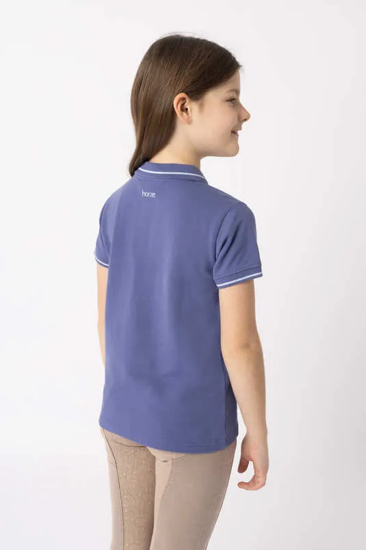 Horze Sohra JR Polo Shirt Velvet Morning