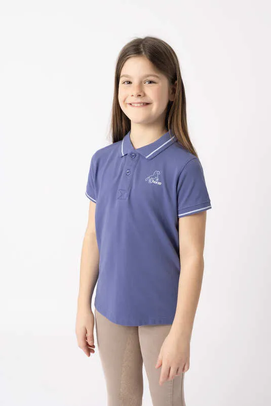 Horze Sohra JR Polo Shirt Velvet Morning