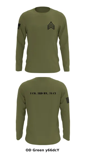 I CO, 3rd BN, 76 CI Store 1 Core Men's LS Performance Tee - y66dcY