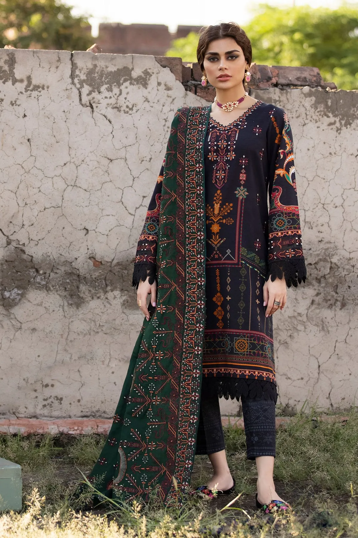 KALASH | Nureh Maya Winter Khaddar Collection Vol 2 2021 | Unstitched Embroidered Khaddar Suits