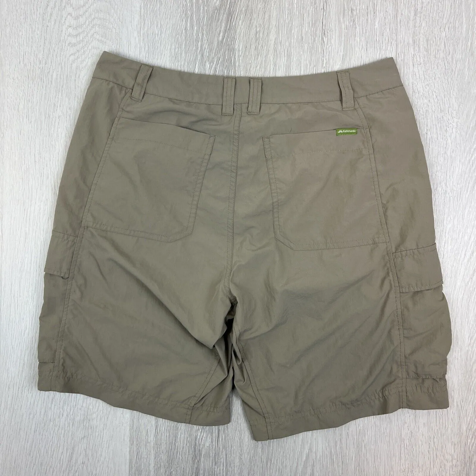 Kathmandu Mens Olive Green Cargo Shorts Size Medium