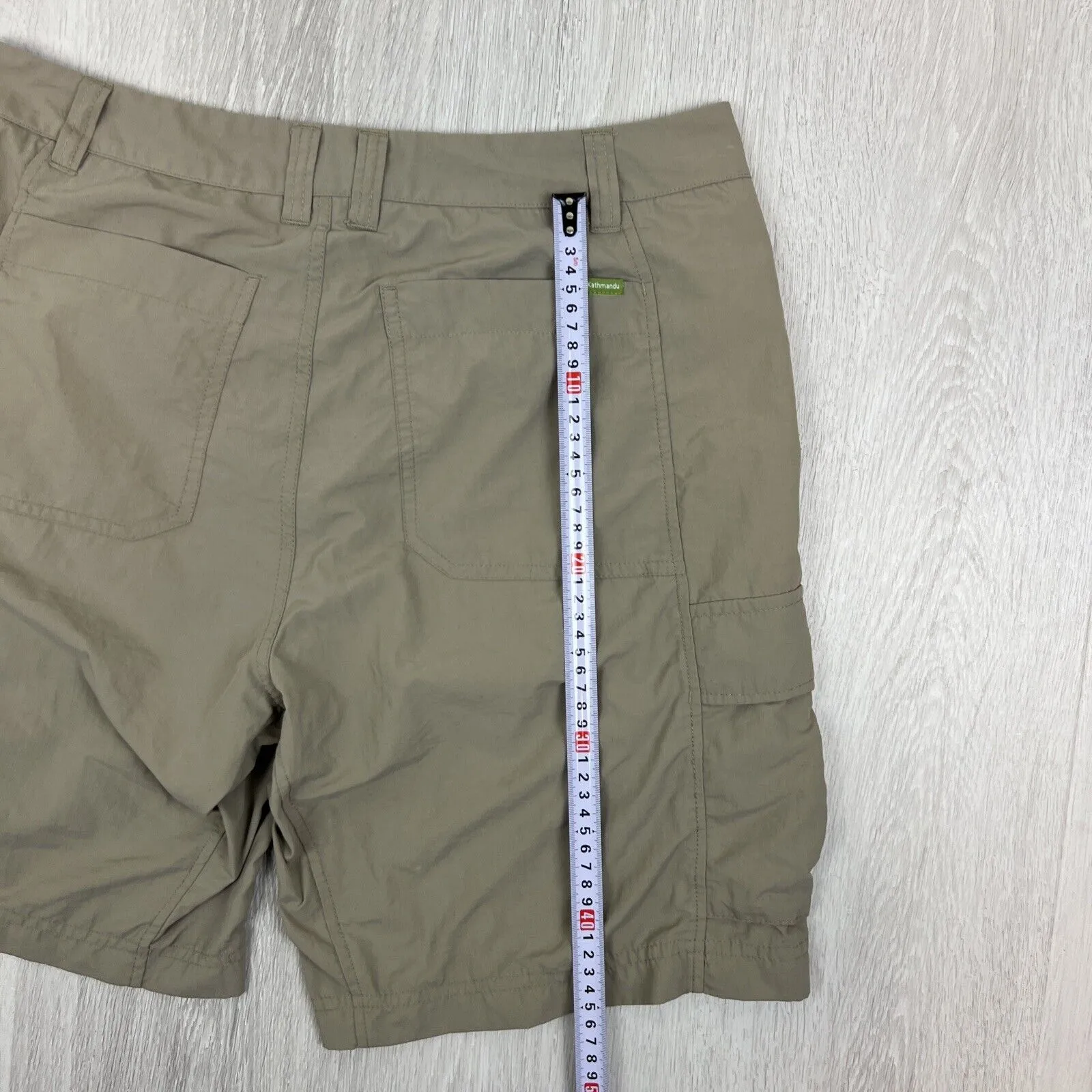 Kathmandu Mens Olive Green Cargo Shorts Size Medium