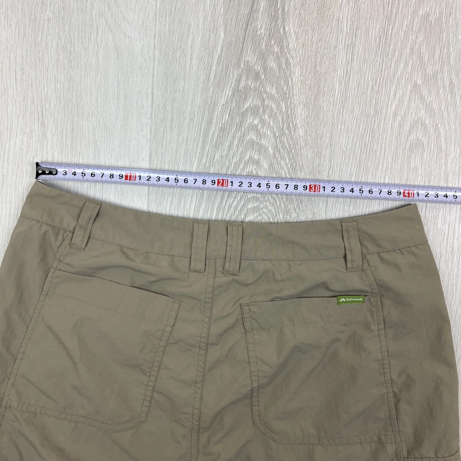 Kathmandu Mens Olive Green Cargo Shorts Size Medium
