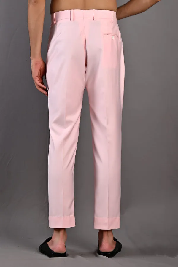 Laurent - Light Pink Abstract Embroidered Achkan Set