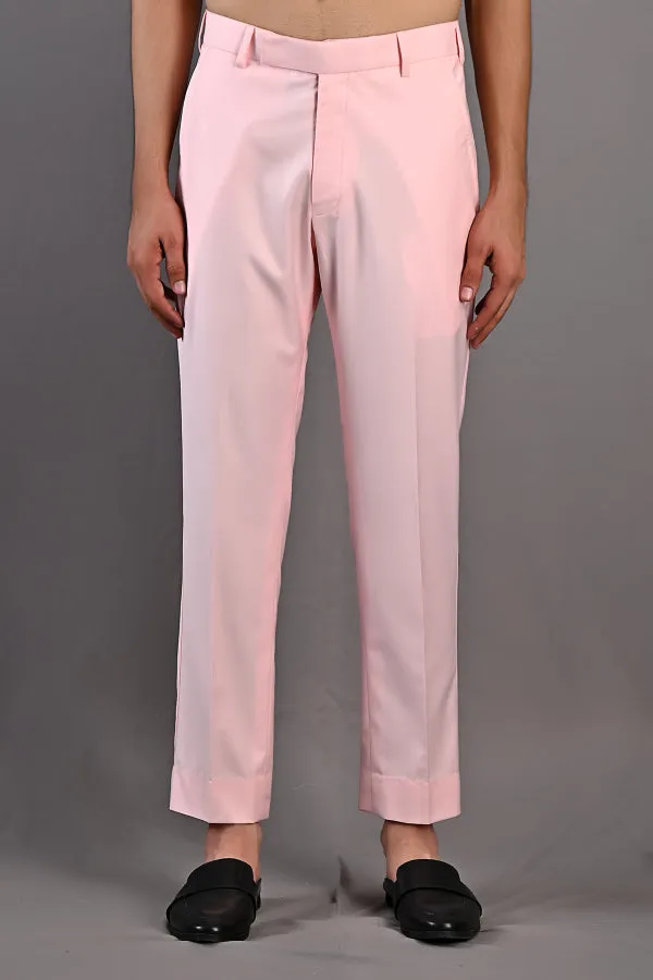 Laurent - Light Pink Abstract Embroidered Achkan Set