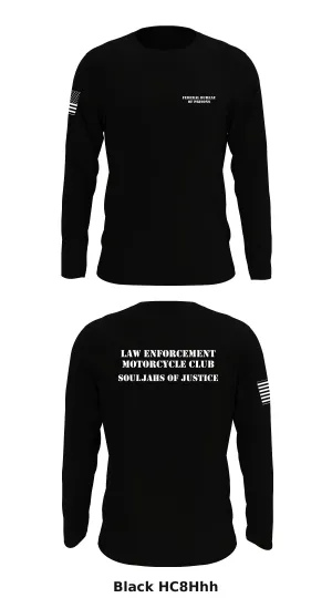 Law Enforcement Motorcycle Club: Souljah of Justice Store 1 Core Men's LS Performance Tee - HC8Hhh