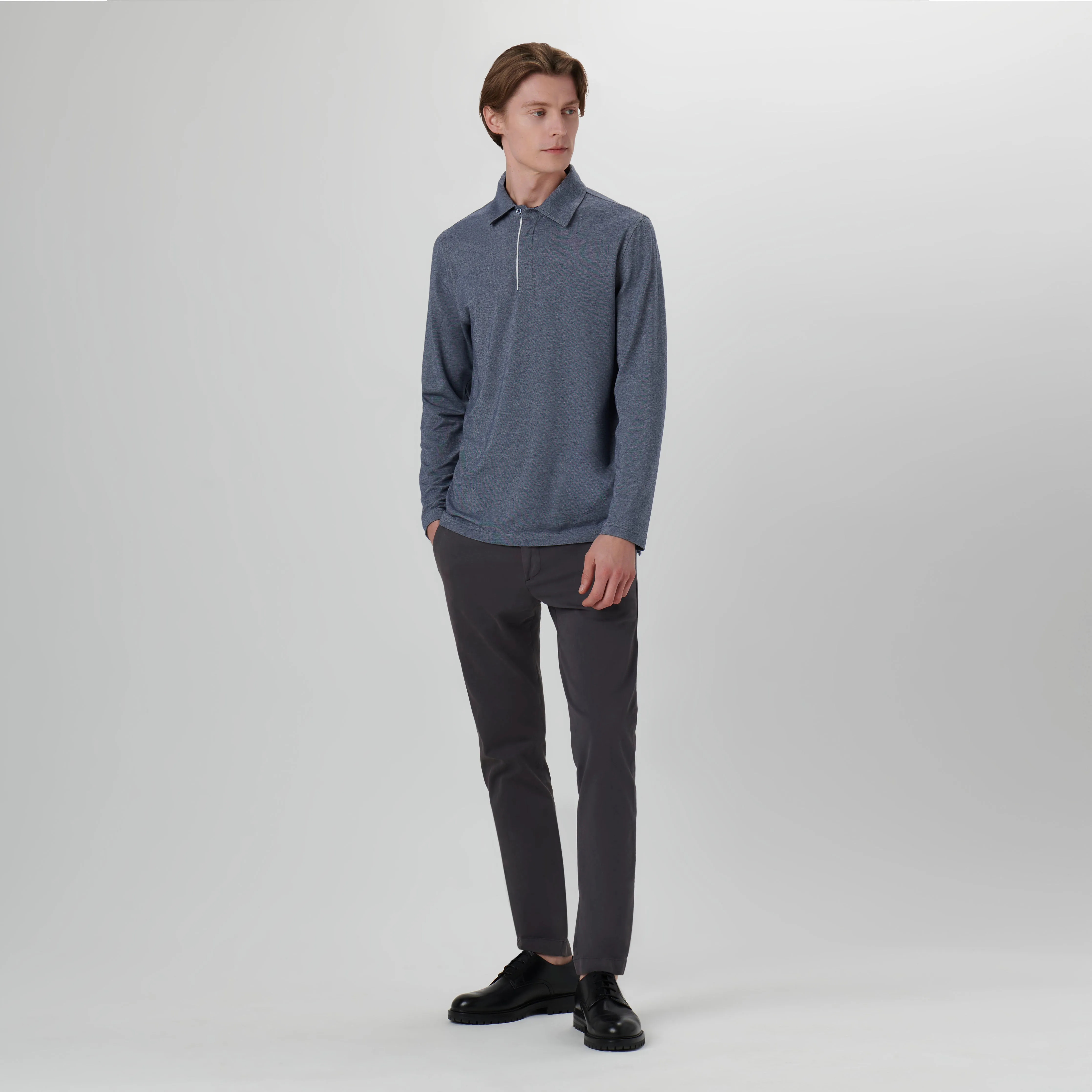 Long-sleeved Polo Shirt
