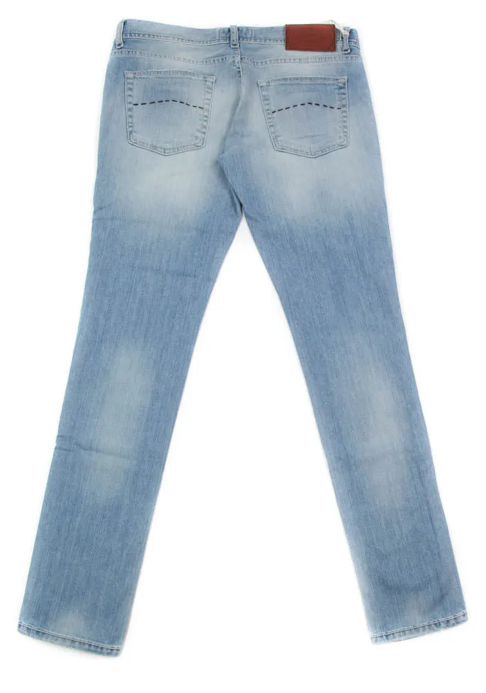 Luigi Borrelli Denim Blue Jeans - Super Slim - 32 US / 48 EU