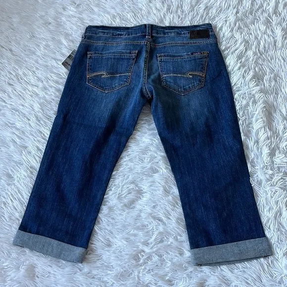 Mavi Jeans Alma Low-Rise Straight Capri In Dark Dominique size 29